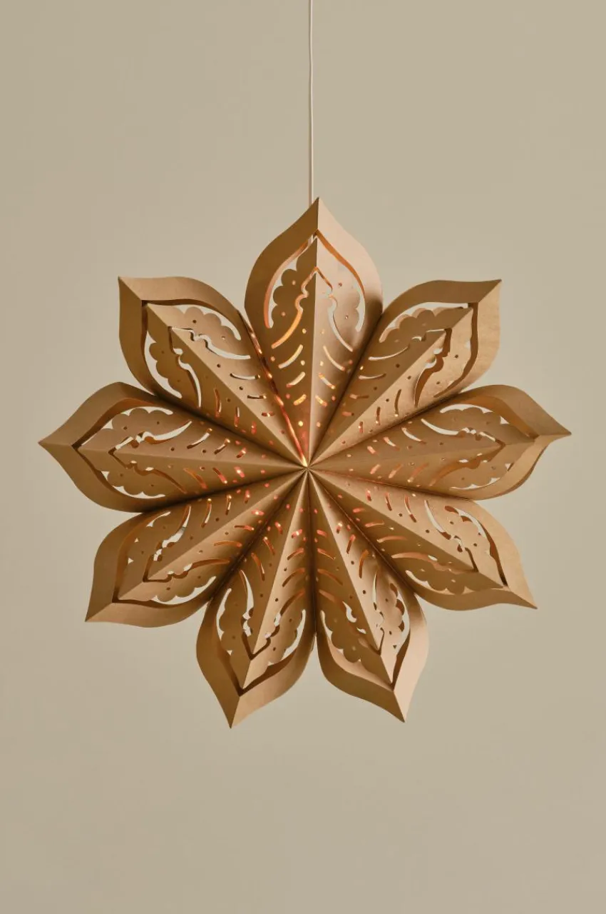 Julbelysning|Jotex ERIS Julstjärna ø 62 Cm Brun