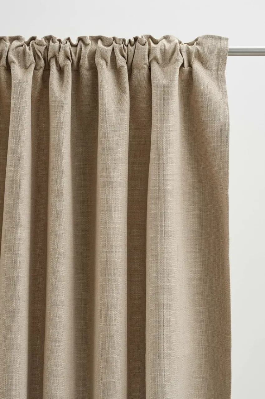 Multifunktionsgardiner|Mörkläggningsgardiner|Jotex ERIS Mörkläggningsgardin 1 Längd Extra Bred Beige