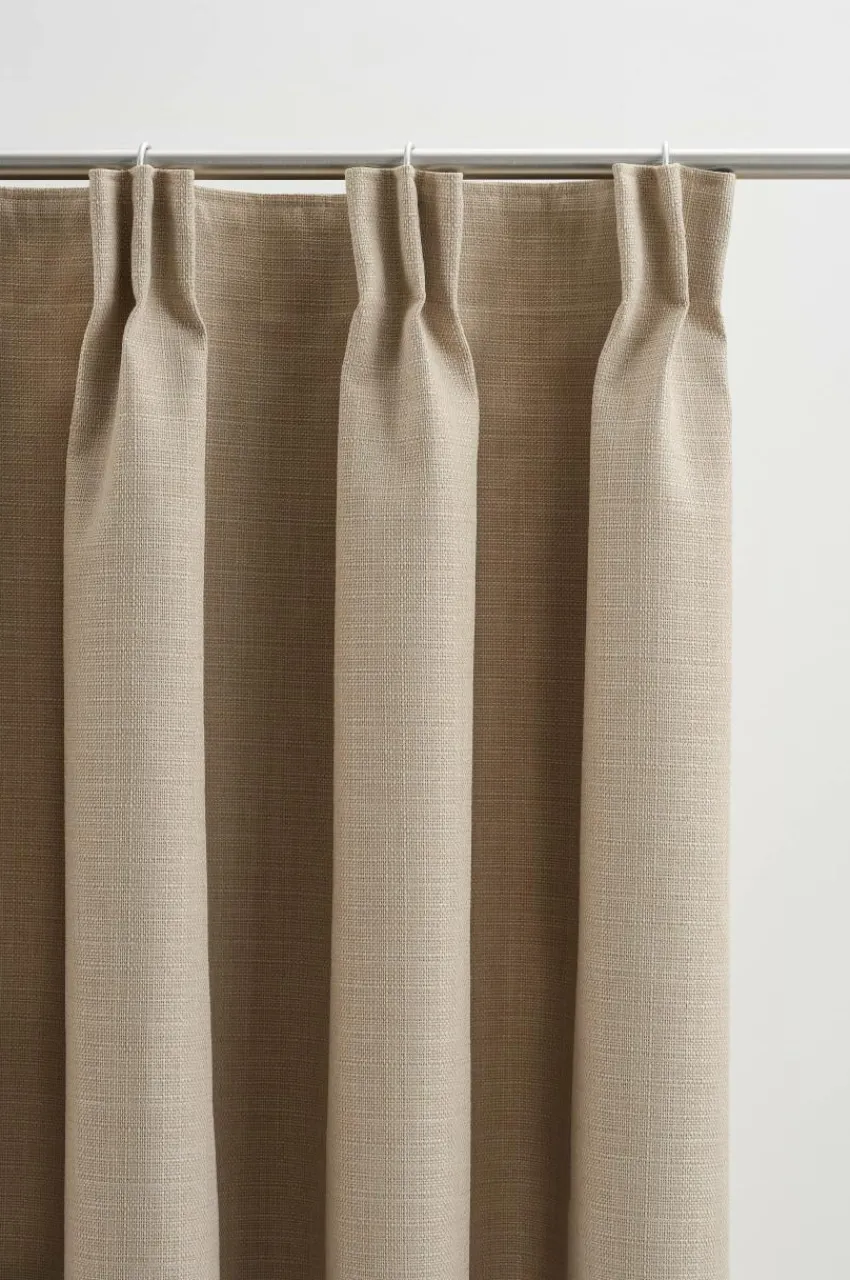 Multifunktionsgardiner|Mörkläggningsgardiner|Jotex ERIS Mörkläggningsgardin 1 Längd Extra Bred Beige
