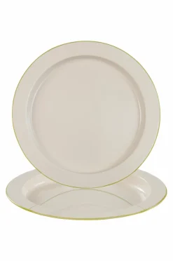 Tallrikar|Jotex ETTA PICNIC Tallrik 2-pack ø 30 Cm Beige/grön