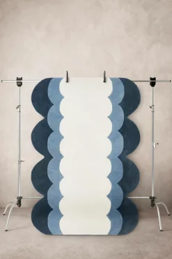 Ullmattor|Jotex EVORA Ullmatta 170x240 Cm Blå/naturvit