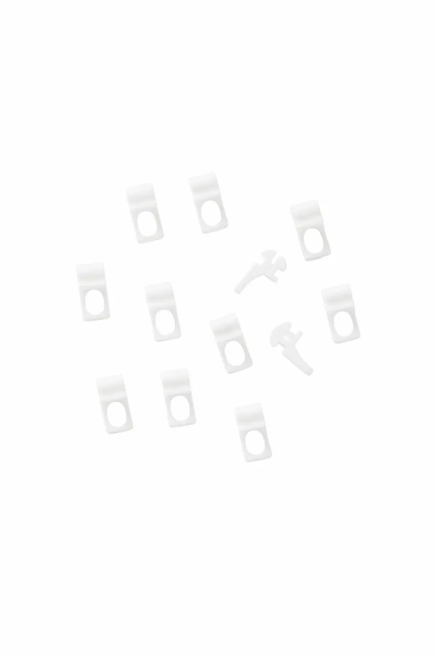 Gardintillbehör|Jotex FELIX Glid Till Gardinskena 12-pack Vit