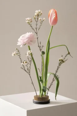 Vaser|Krukor|Jotex FIORE Blomsterfakir ø 8 Cm Svart/koppar