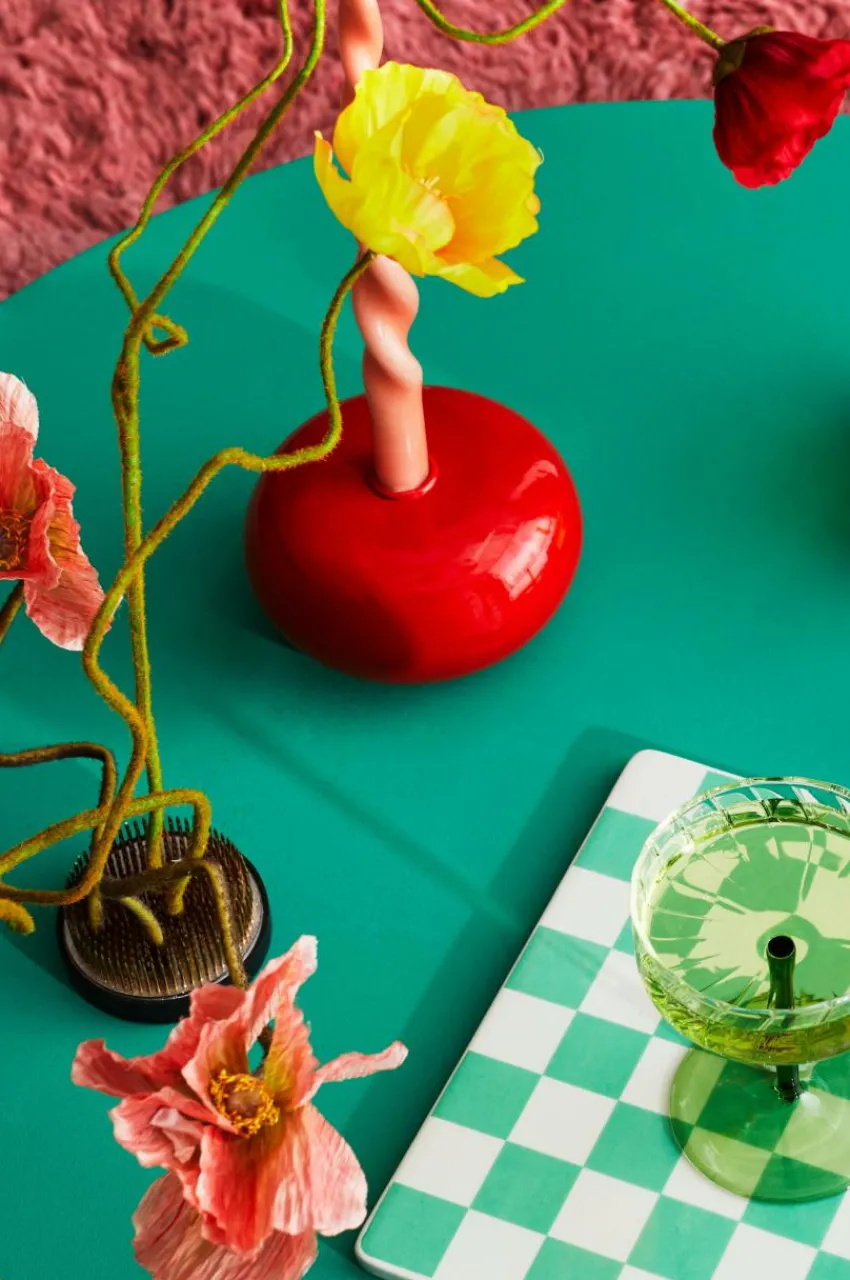 Vaser|Krukor|Jotex FIORE Blomsterfakir ø 6 Cm Svart/koppar