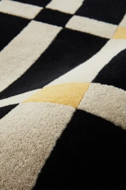 Ullmattor|Jotex FIORELLA Ullmatta 200x300 Cm Beige/Svart