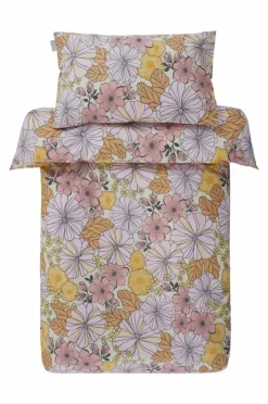 Barnsängkläder|Jotex FIORI MINI Påslakanset Spjälsäng Rosa/multi