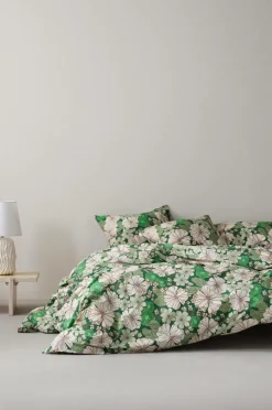 Påslakanset|Jotex FIORI Påslakanset Dubbelsäng Grön/multi