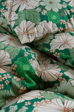 Påslakanset|Jotex FIORI Påslakanset Dubbelsäng Grön/multi