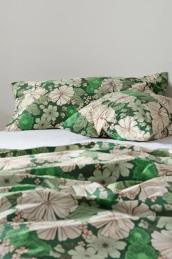 Påslakanset|Jotex FIORI Påslakanset Dubbelsäng Grön/multi