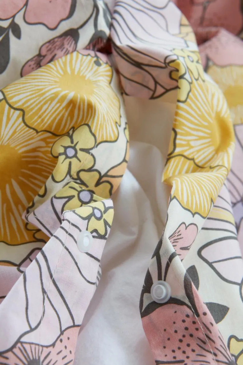 Påslakanset|Jotex FIORI Påslakanset Dubbelsäng Rosa/multi