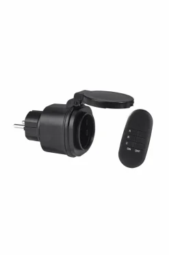 Utebelysning|Utebelysning|Jotex Fjärrströmbrytare 1-pack Utomhus, 6 Cm Svart
