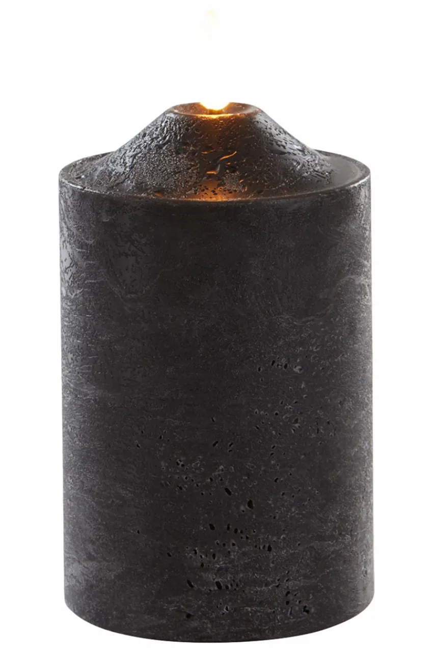 Ljus|Jotex FLAMMAN Blockljus LED Svart
