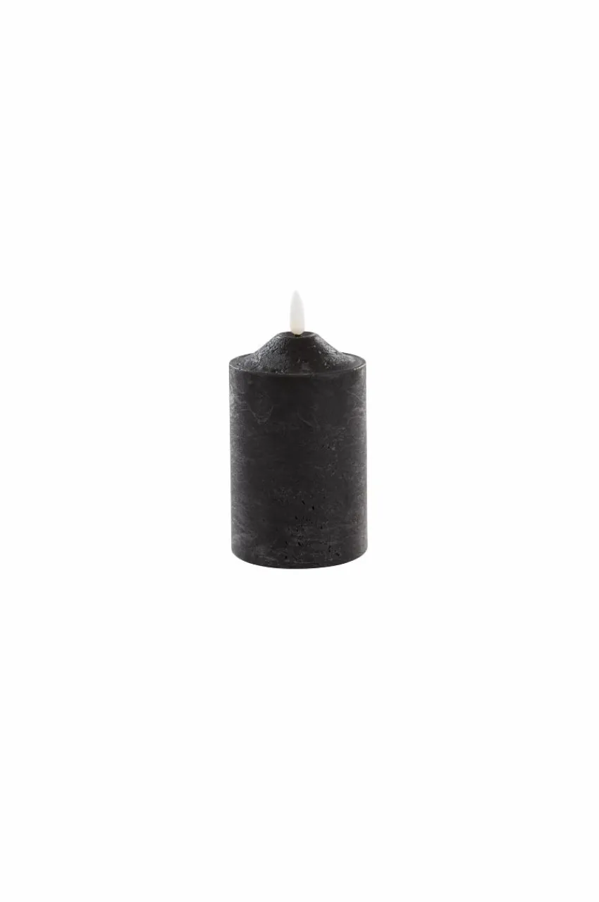 Ljus|Jotex FLAMMAN Blockljus LED Svart