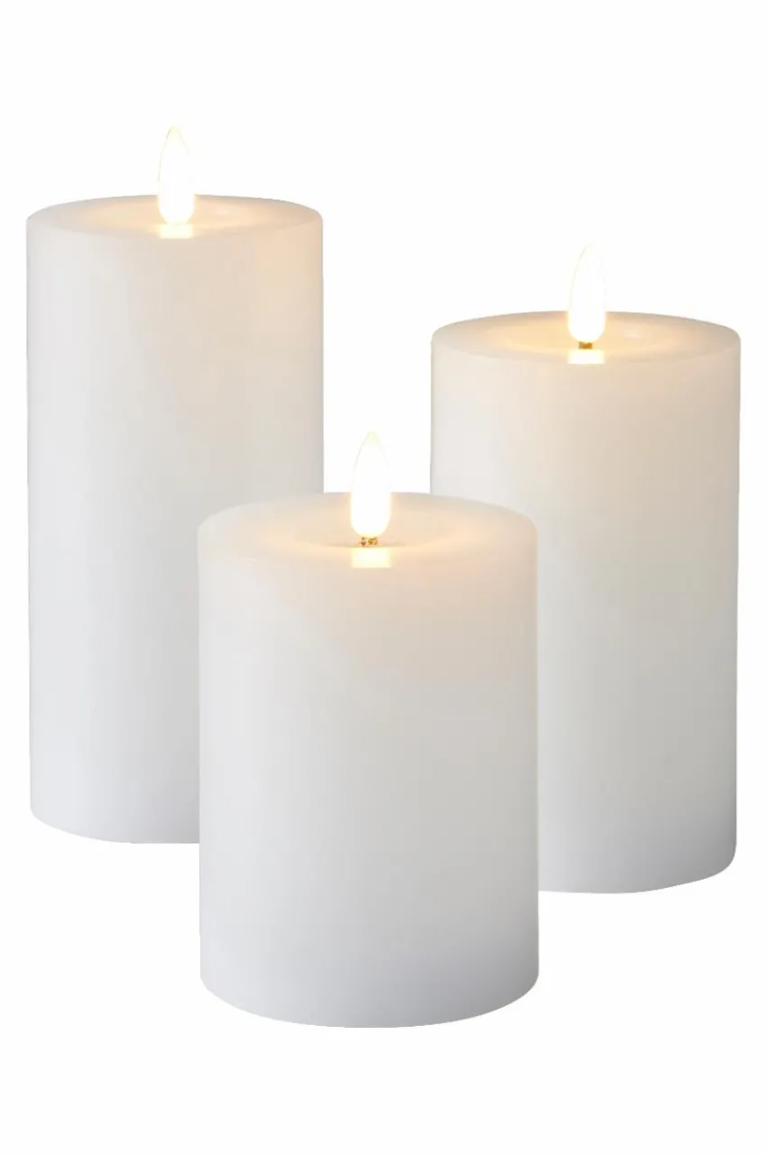 Ljus|Jotex FLAMME FLOW Blockljus LED 17,5 Cm