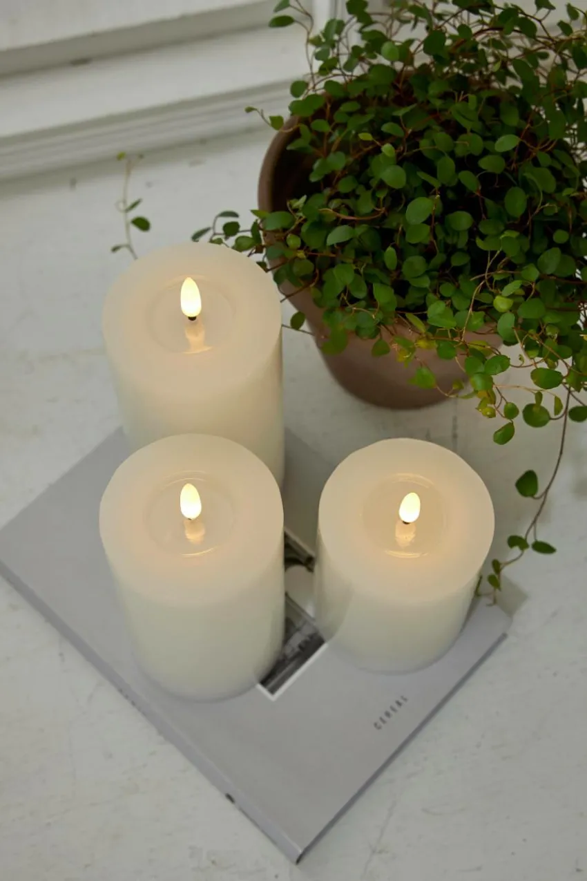 Ljus|Jotex FLAMME FLOW Blockljus LED 17,5 Cm