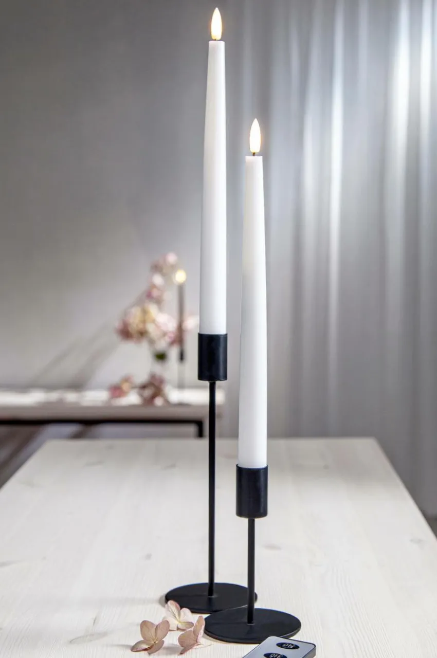 Ljus|Jotex FLAMME SLIM Batterdrivet Ljus 2-pack 28 Cm Vit