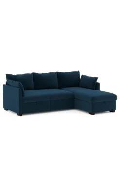 Soffor|Jotex FLAVIA Bäddsoffa 3-sits Med Divan Denimblå