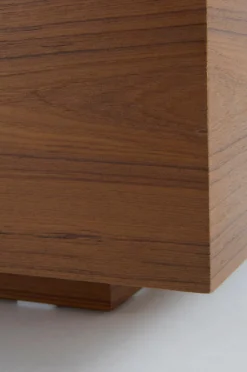 Bord|Jotex FLOAT Soffbord 110x110 Cm Teak fanér