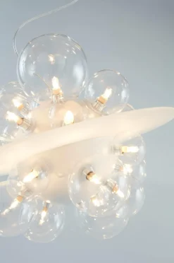 Taklampor|Kristallkronor & Takkronor|Jotex FLOAT Taklampa Vit/glas