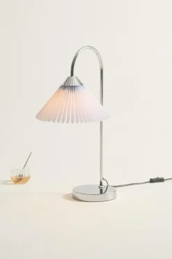 Bordslampor|Jotex FLORENCE Bordslampa Krom/ljusblå