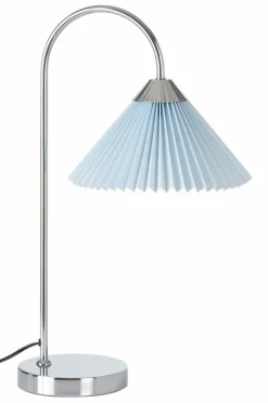 Bordslampor|Jotex FLORENCE Bordslampa Krom/ljusblå