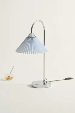 Bordslampor|Jotex FLORENCE Bordslampa Krom/ljusblå