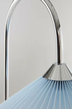 Golvlampor|Jotex FLORENCE Golvlampa Krom/ljusblå