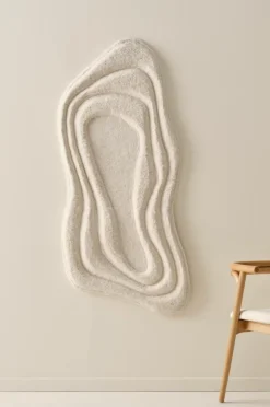 Väggdekoration|Jotex FLOWIE Väggdekoration 70x150 Cm Natural off white wool