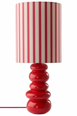 Bordslampor|Jotex FONSO Bordslampa Röd/vit