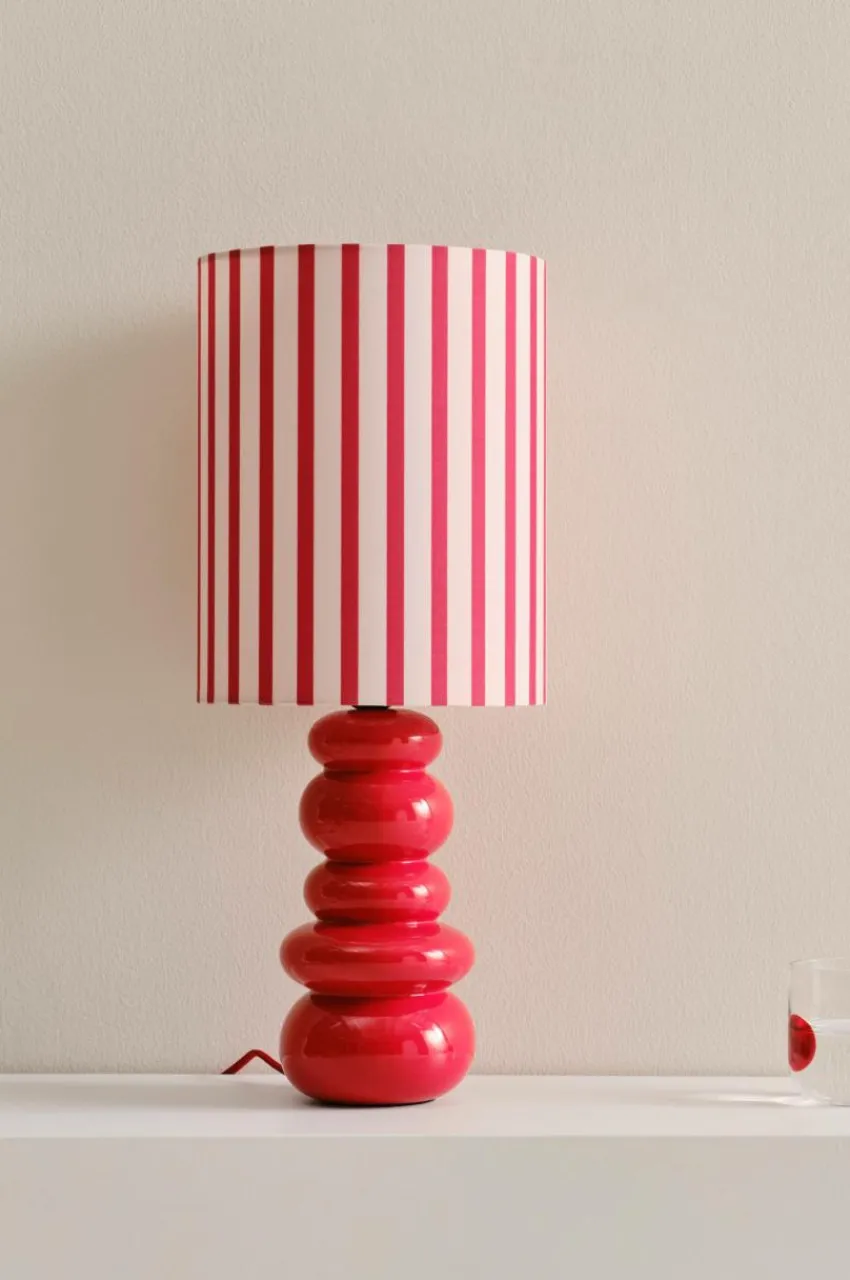 Bordslampor|Jotex FONSO Bordslampa Röd/vit