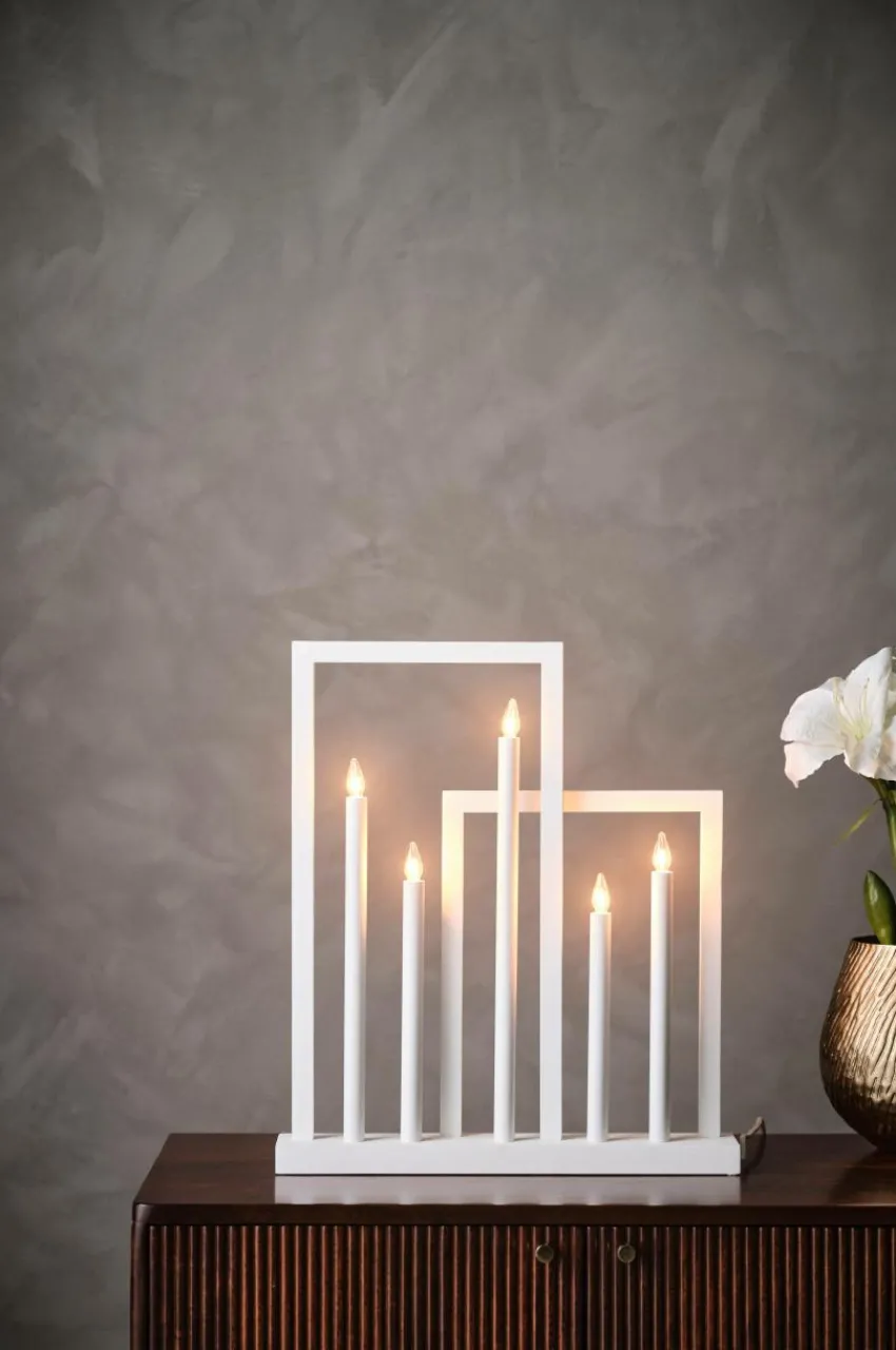 Julbelysning|Jotex FRAME Elljusstake Vit