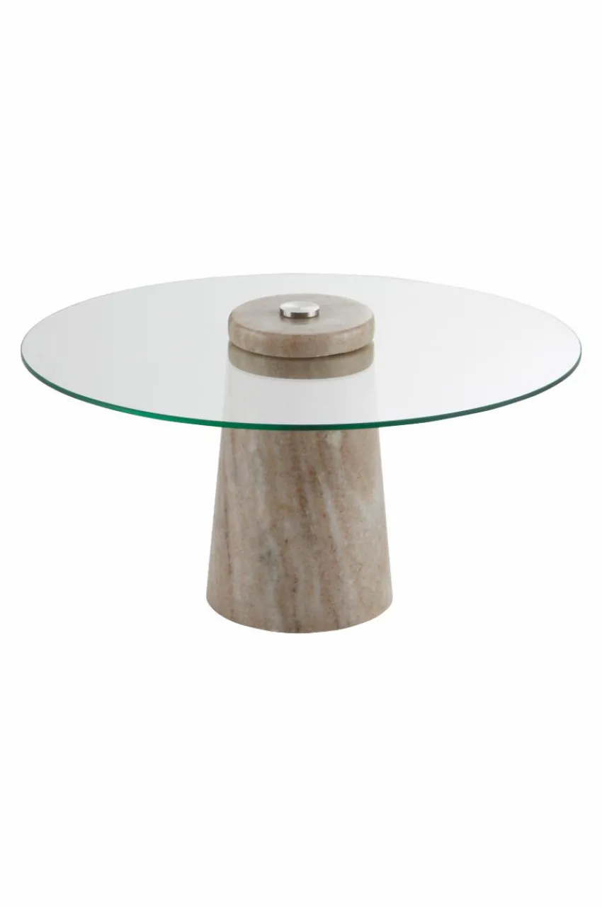 Brickor & Serveringsfat|Jotex FRANCINE Serveringsfat ø 30 Cm Greige/glas