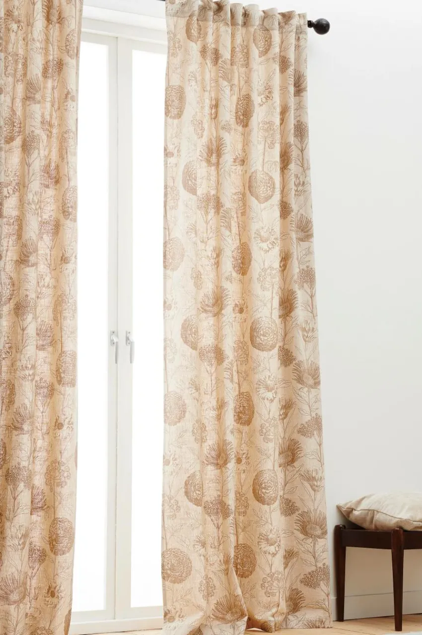 Linnegardiner|Multifunktionsgardiner|Jotex FREYA Multifunktionsgardin 2-pack Beige