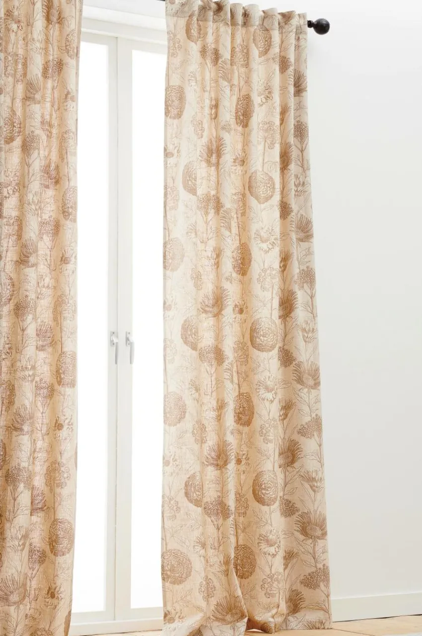 Linnegardiner|Multifunktionsgardiner|Jotex FREYA Multifunktionsgardin 2-pack Beige