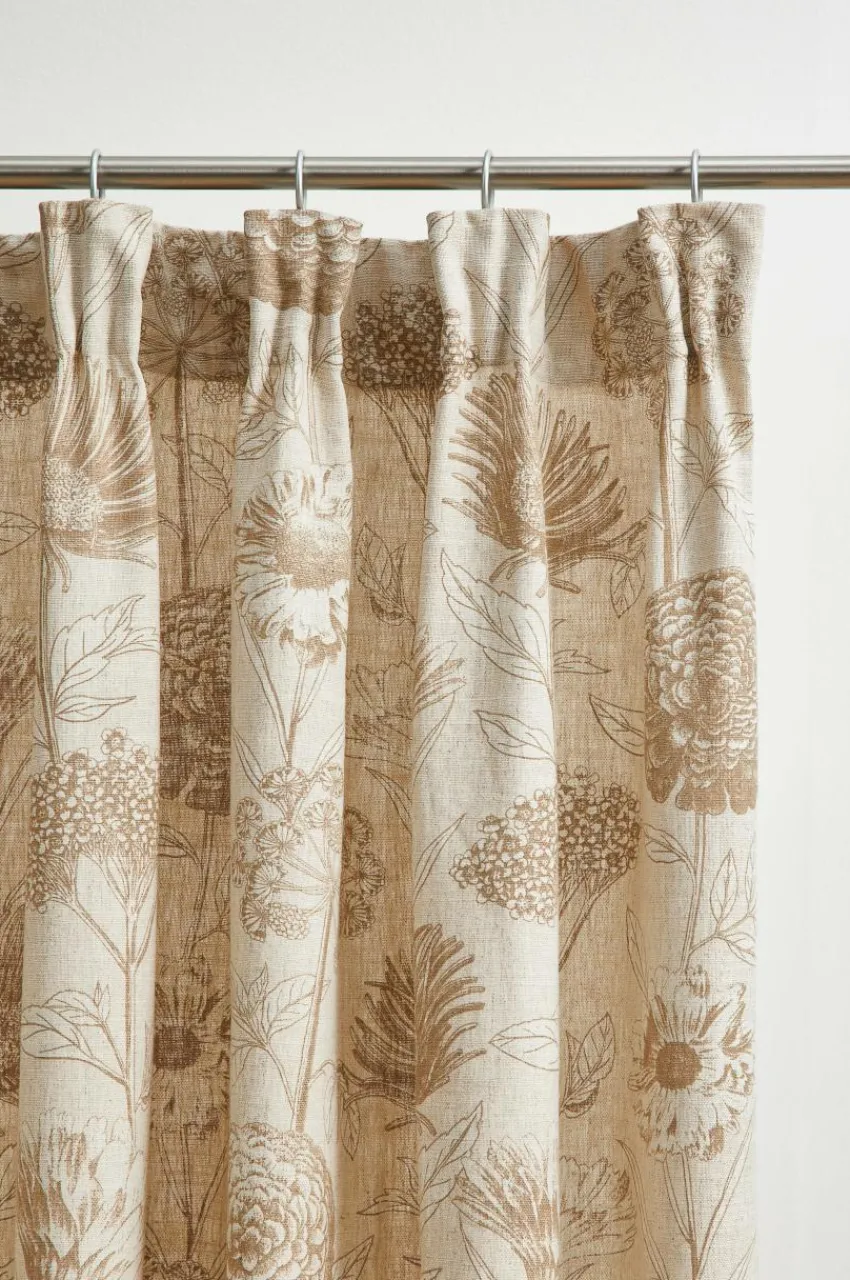 Linnegardiner|Multifunktionsgardiner|Jotex FREYA Multifunktionsgardin 2-pack Beige