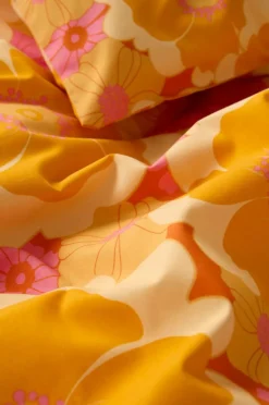 Barnsängkläder|Jotex FRIDA BABY Påslakanset Vagn/vagga Ekologisk Gul