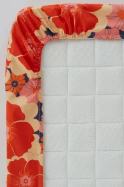 Barnsängkläder|Jotex FRIDA MINI Dra-på-lakan Ekologisk Orange