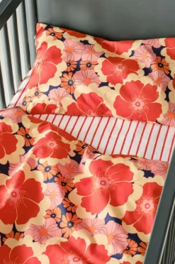 Barnsängkläder|Jotex FRIDA MINI Påslakanset Spjälsäng Ekologisk Orange