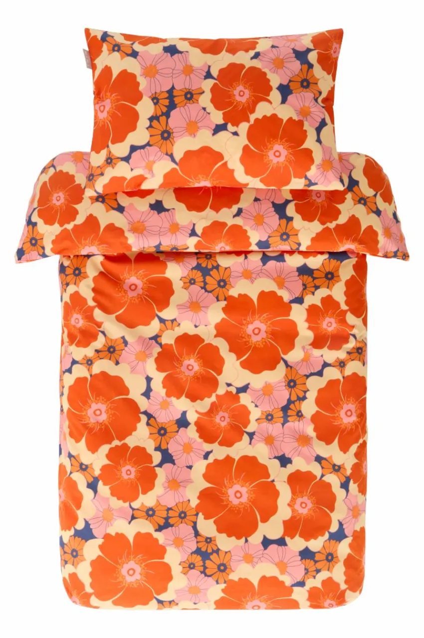 Barnsängkläder|Jotex FRIDA MINI Påslakanset Spjälsäng Ekologisk Orange