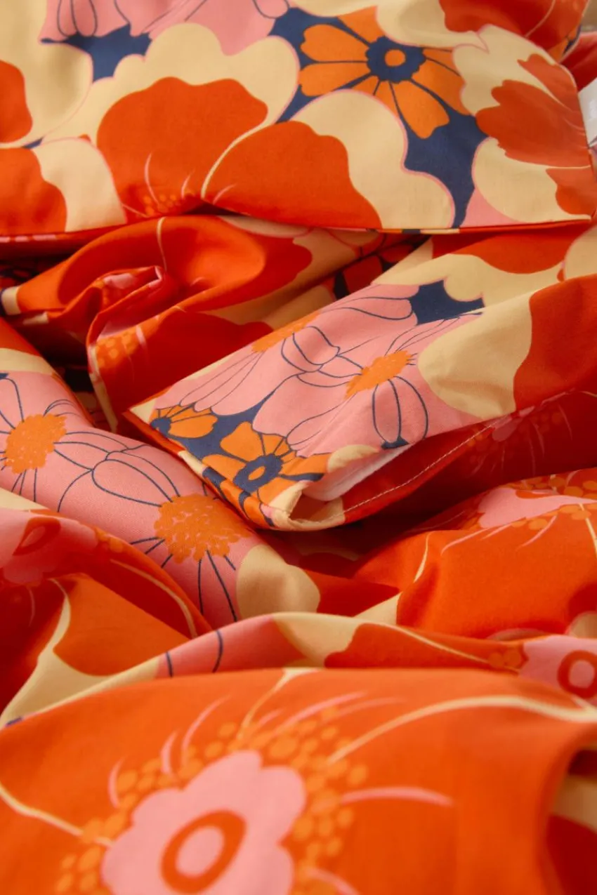 Barnsängkläder|Jotex FRIDA MINI Påslakanset Spjälsäng Ekologisk Orange