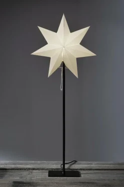 Julbelysning|Jotex FROZEN Stjärna På Fot 85cm Vit