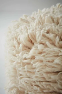 Sittpuffar|Jotex FÅRVIK Sittpuff ø 40 Cm Naturvit