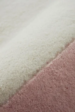 Barnmattor|Barnmattor|Jotex FUN Ullmatta 130x190 Cm Rosa/vit