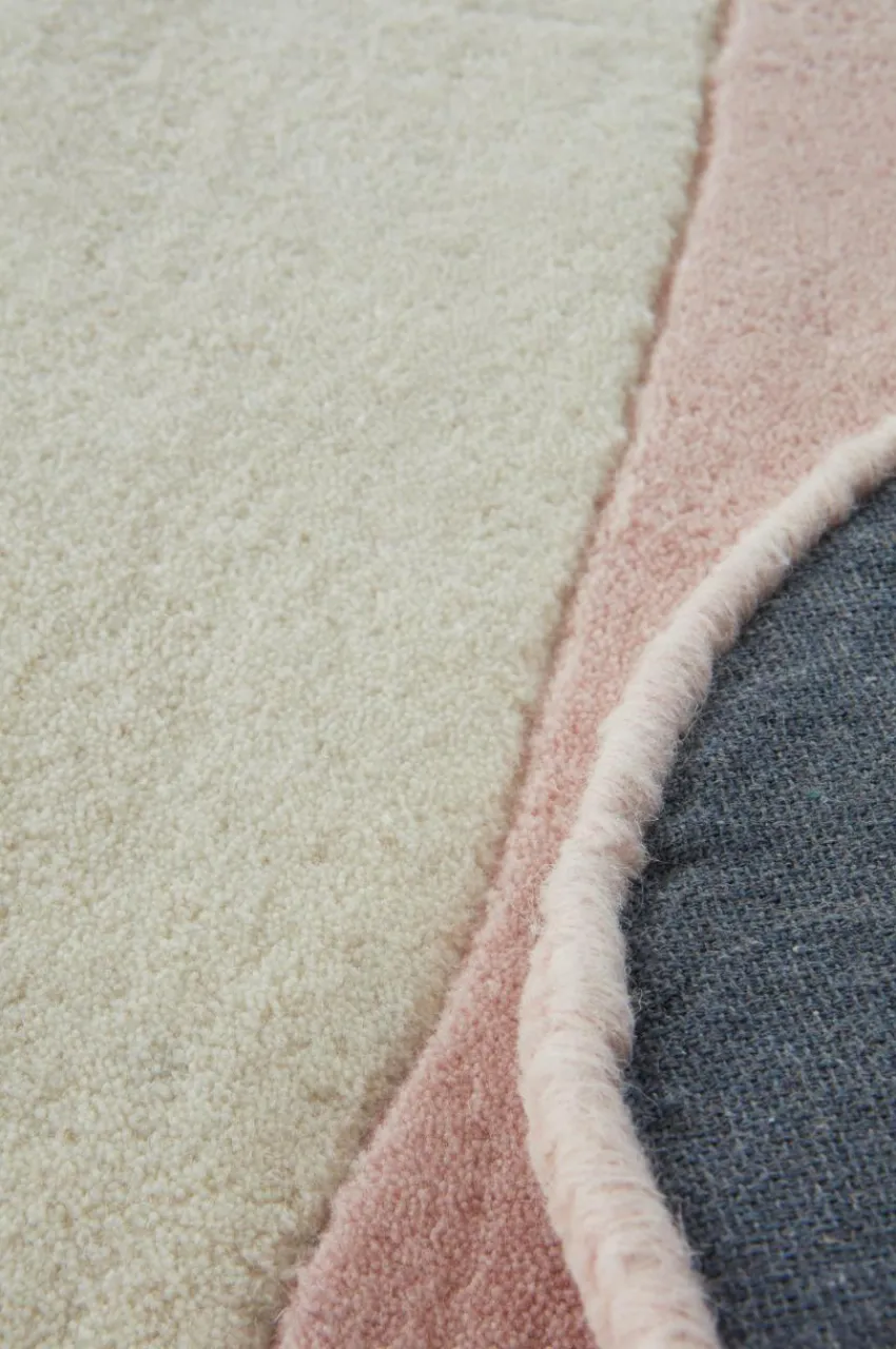 Barnmattor|Barnmattor|Jotex FUN Ullmatta 130x190 Cm Rosa/vit