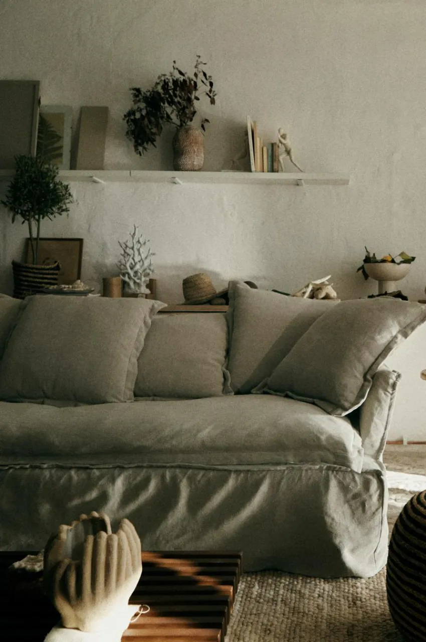 Soffor|Jotex GARDANNE Soffa 3-sits Linnebeige