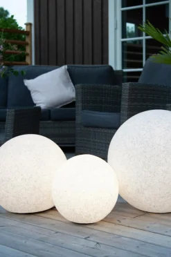 Utebelysning|Utebelysning|Jotex Gardenlight STEN Belysning ø 30 Cm Grå