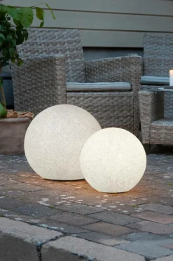 Utebelysning|Utebelysning|Jotex Gardenlight STEN Belysning ø 40 Cm Grå