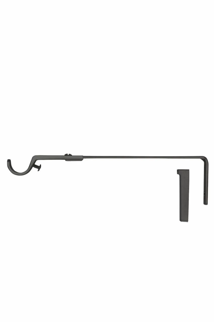 Gardintillbehör|Jotex Gardinstångshållare Längd 20 Cm Svart