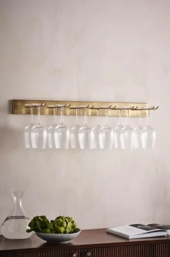 Kökstillbehör|Jotex GIA Vinglashållare - Bredd 80 Cm Guld