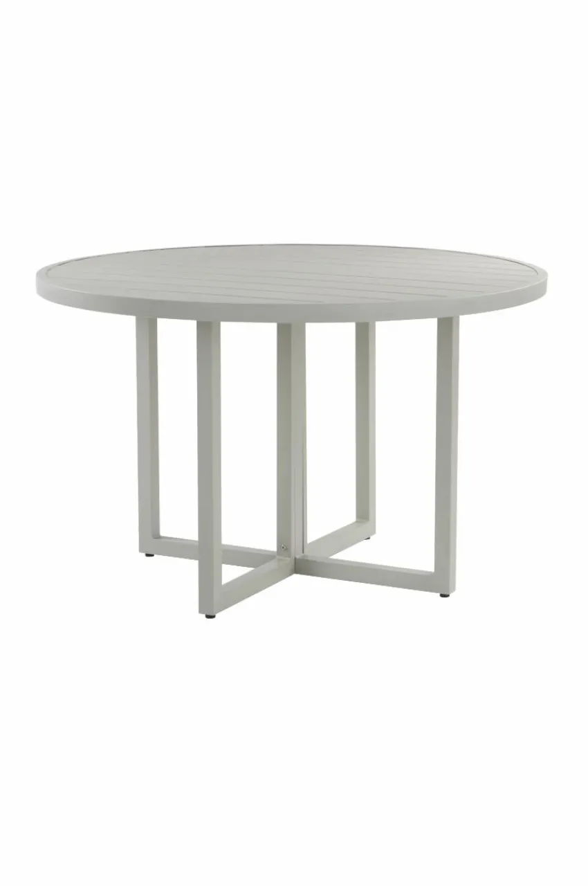 Utebord|Utemöbler|Jotex GIBRALTAR Matbord ø 120 Cm Ljus grågrön